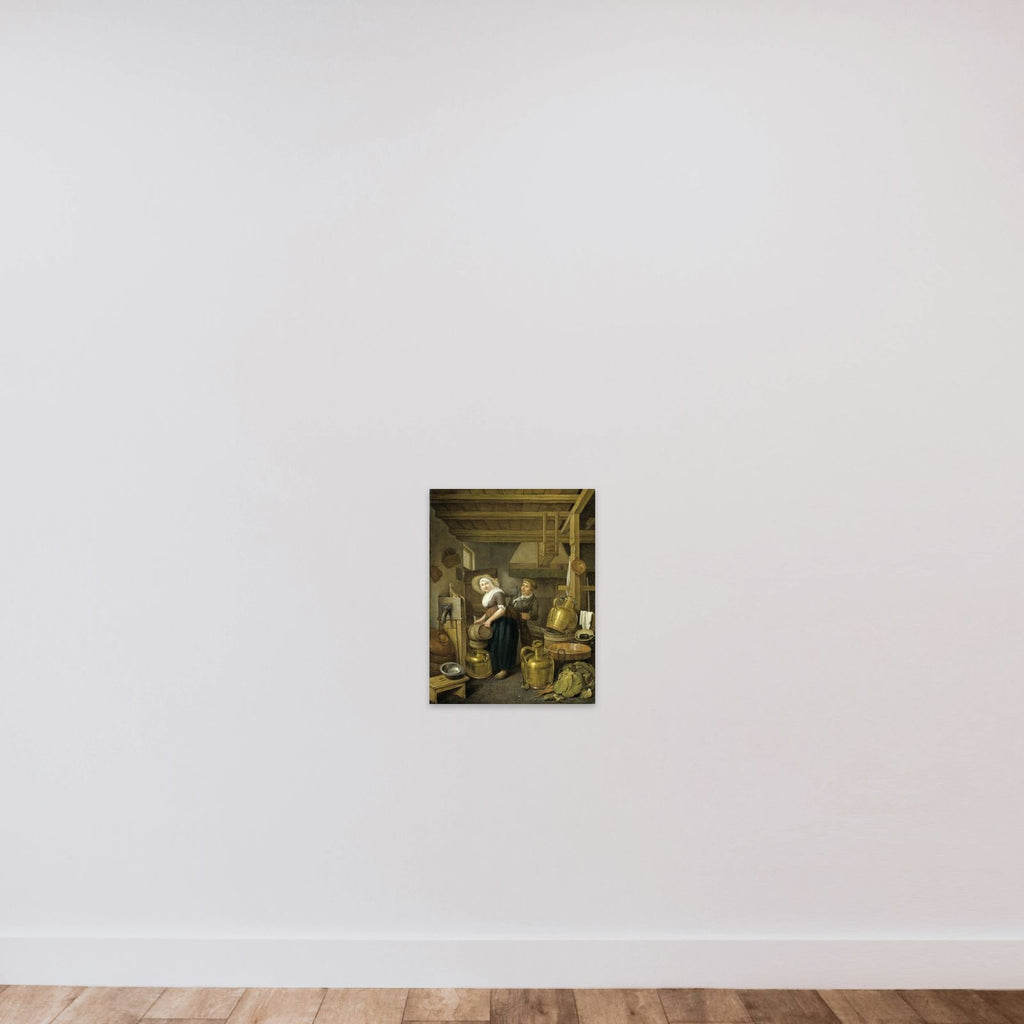 After Milking Time unframed — shown to scale