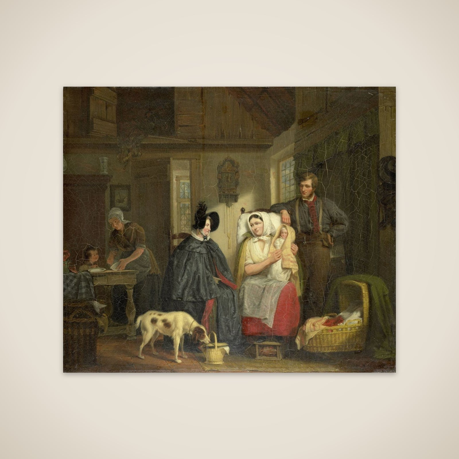 Visit to a New Mother unframed print