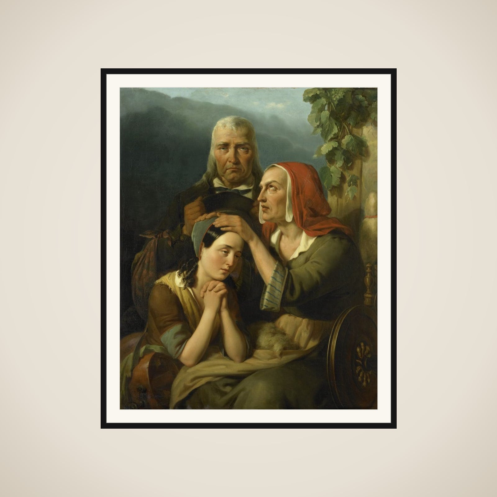 'A Mother's Blessing' framed