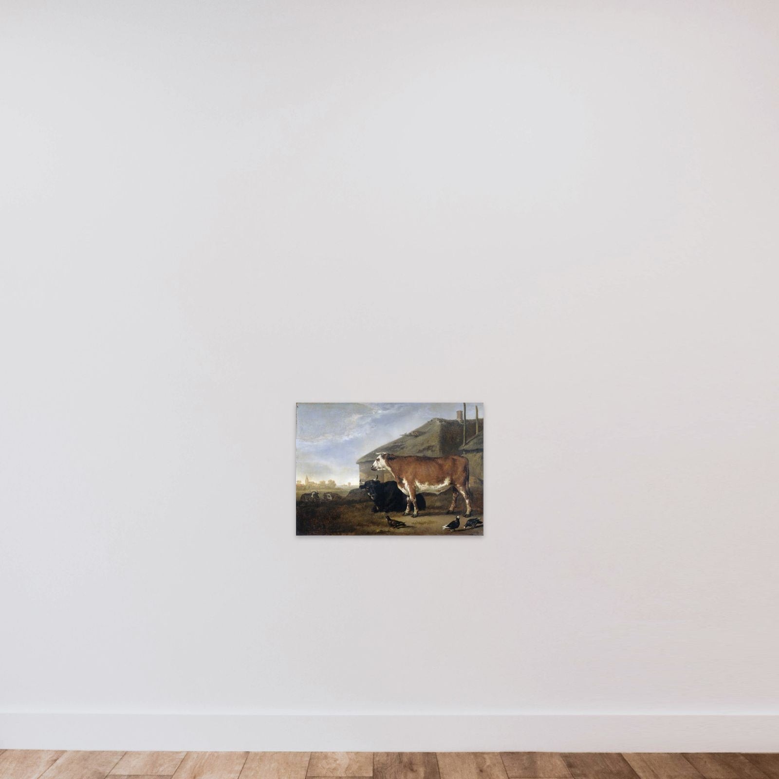 Cattle unframed — shown to scale