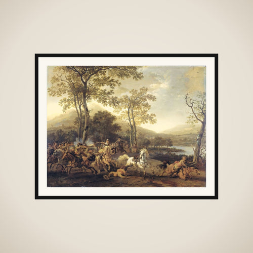 Cavalry Skirmish framed