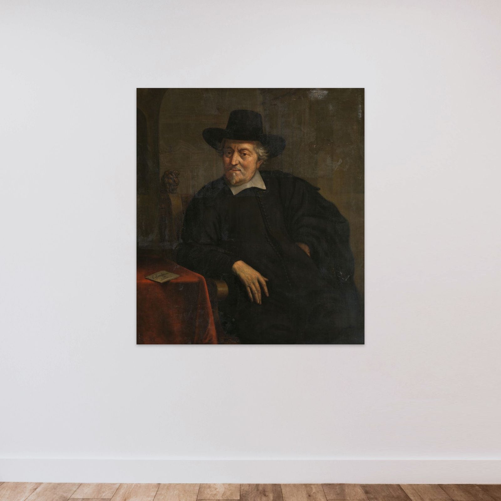Self Portrait (?) unframed — shown to scale