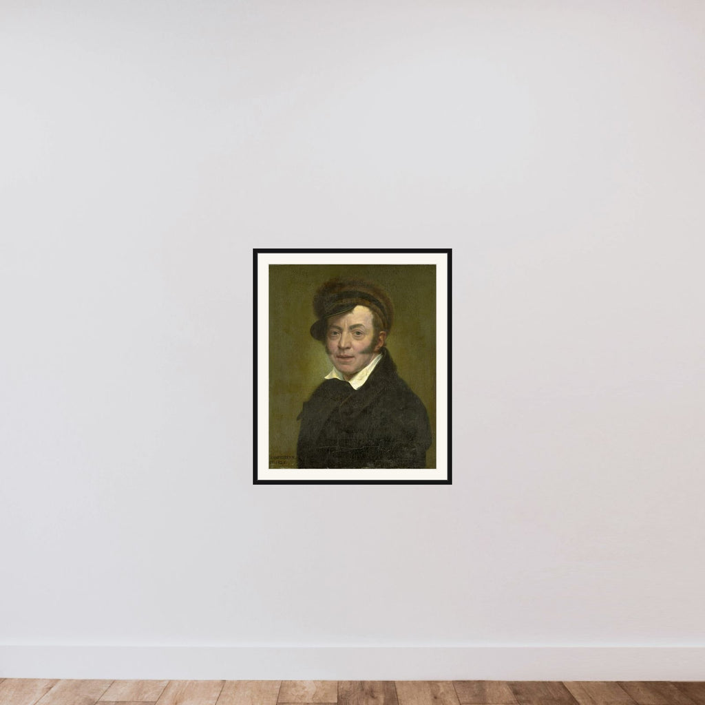 Self-Portrait framed — shown to scale