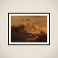 Landscape at Sunset framed