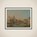 Entrance to the Grand Canal near the Punta della Dogana and Santa Maria della Salute framed