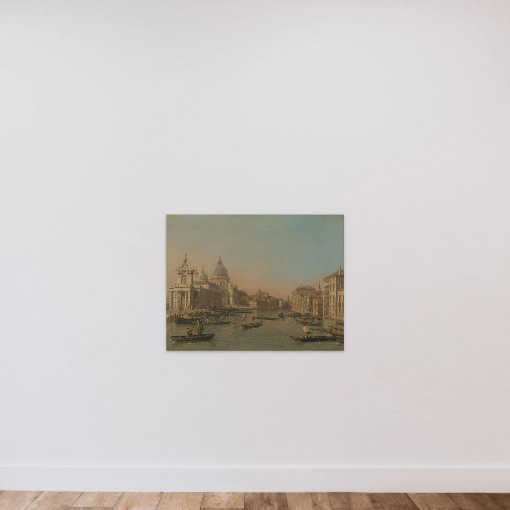Entrance to the Grand Canal near the Punta della Dogana and Santa Maria della Salute unframed — shown to scale