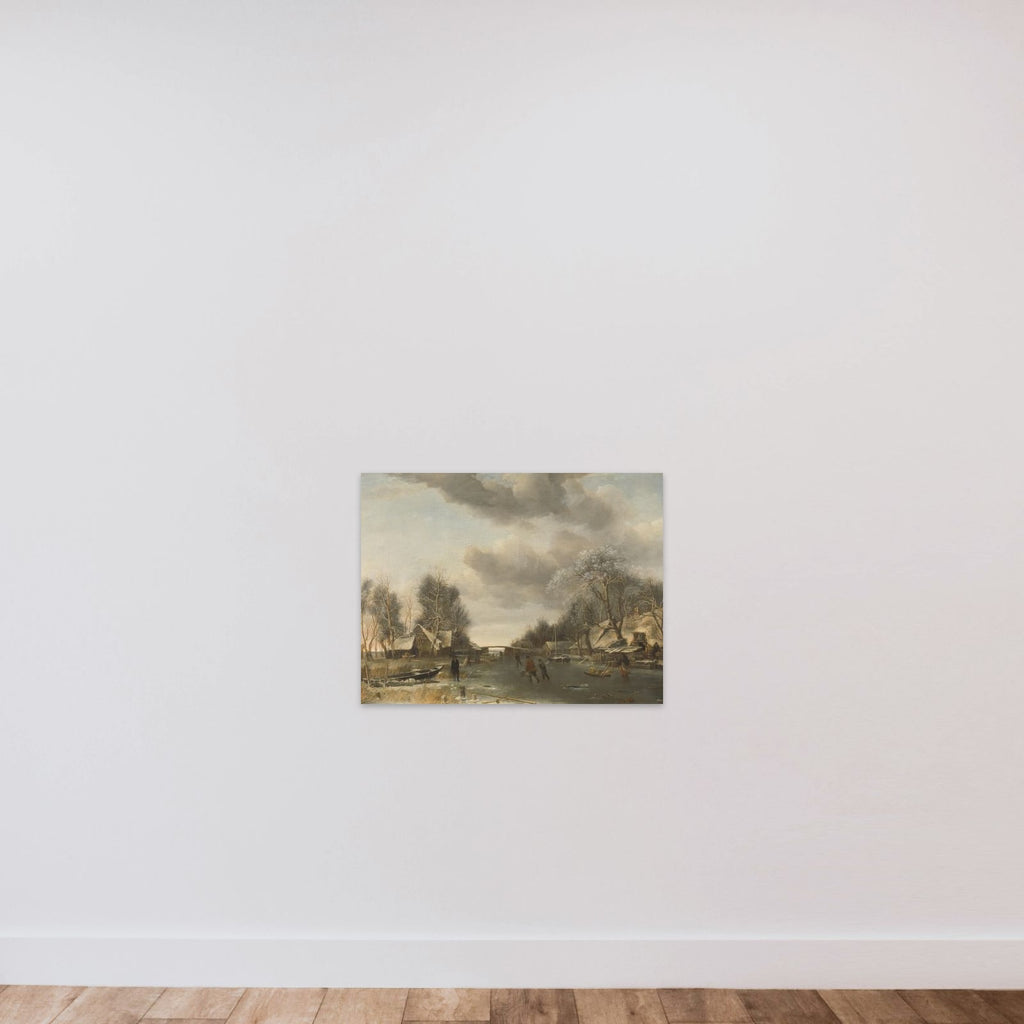 Winter Scene unframed — shown to scale