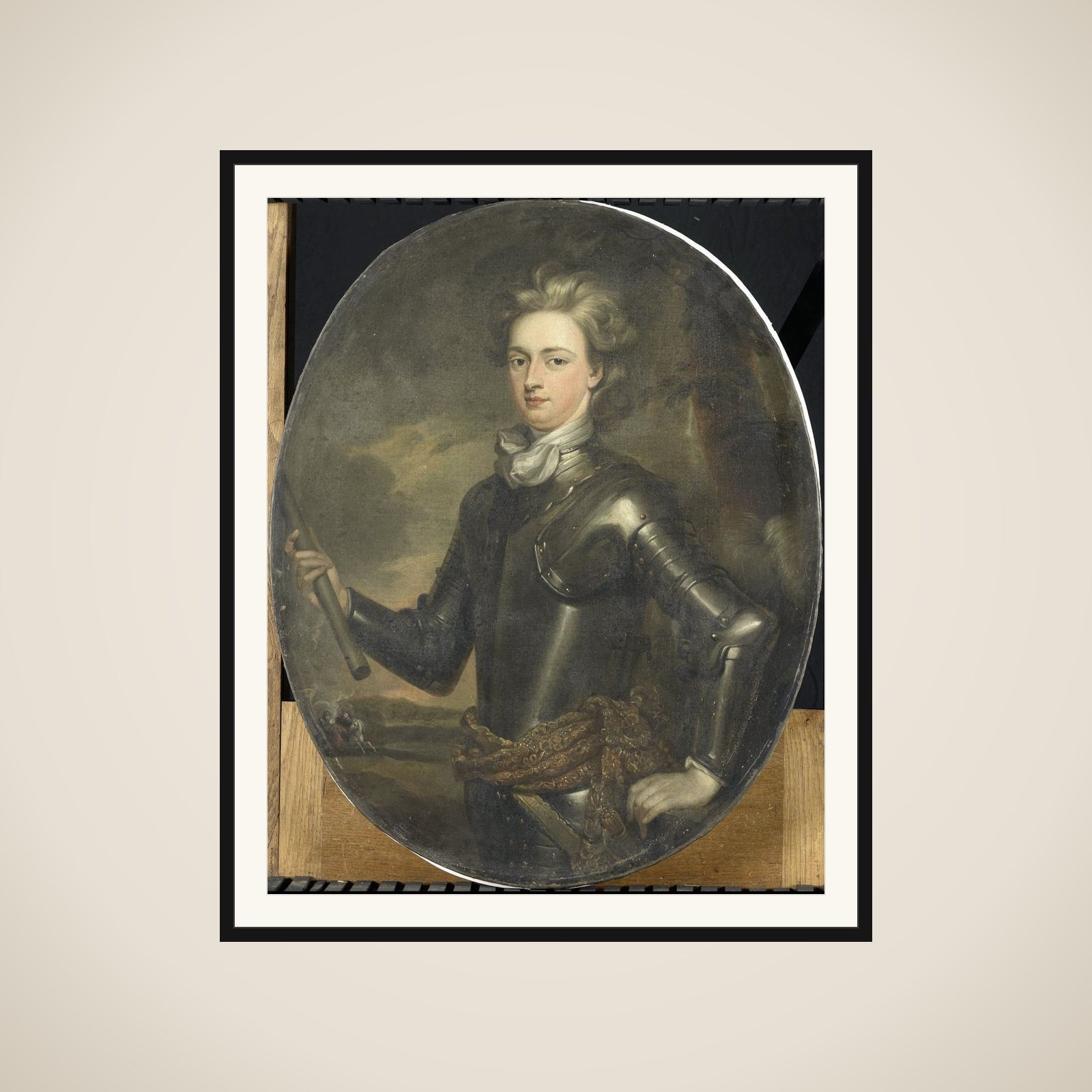 Portrait of the first Earl of Albemarle framed
