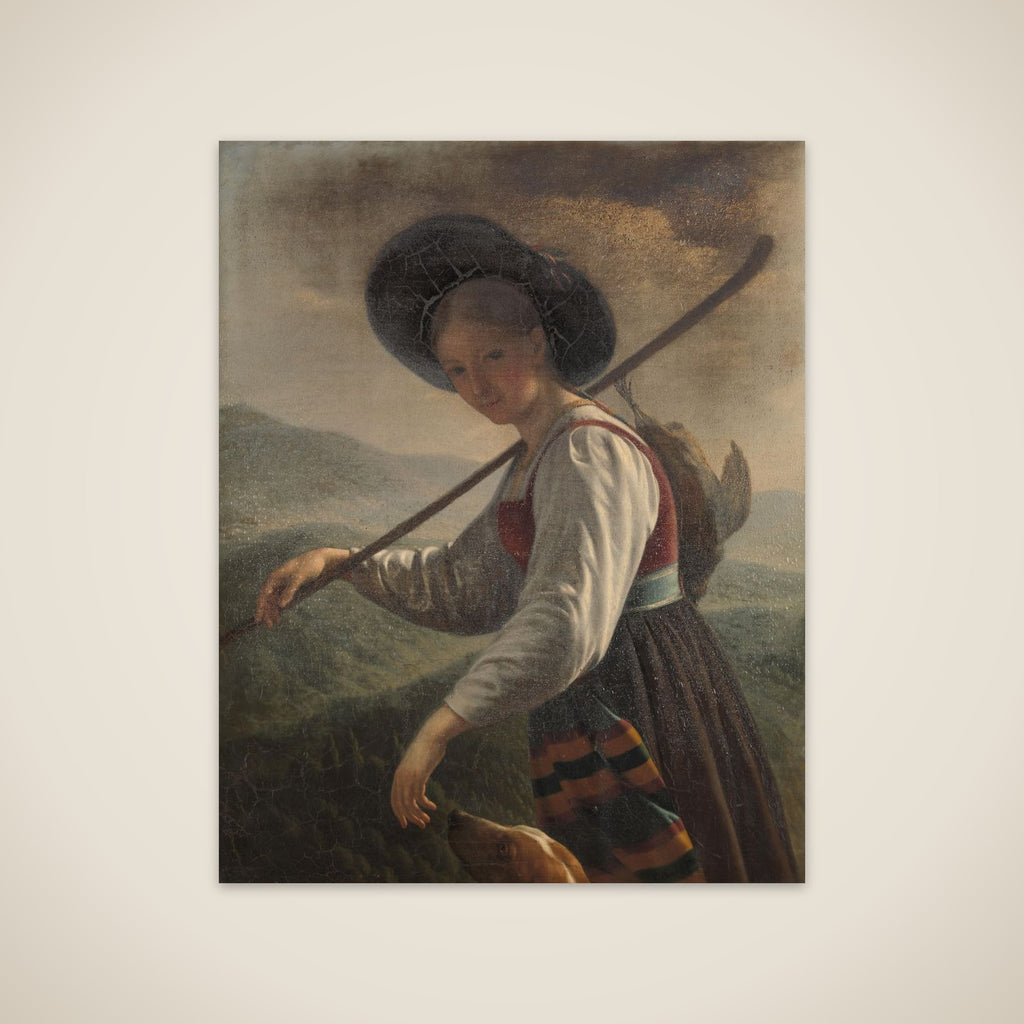 Swiss Peasant Woman unframed print