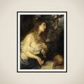 The Penitent Mary Magdalene framed