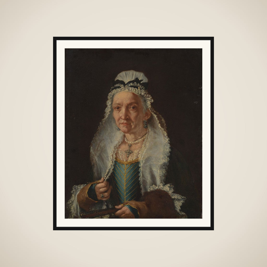 Portrait of an Old Lady framed