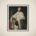 Jacobus Govaerts (b. 1635/36). Appointed Master of Ceremonies and Clerk of the Chapter of Antwerp in 1661. framed