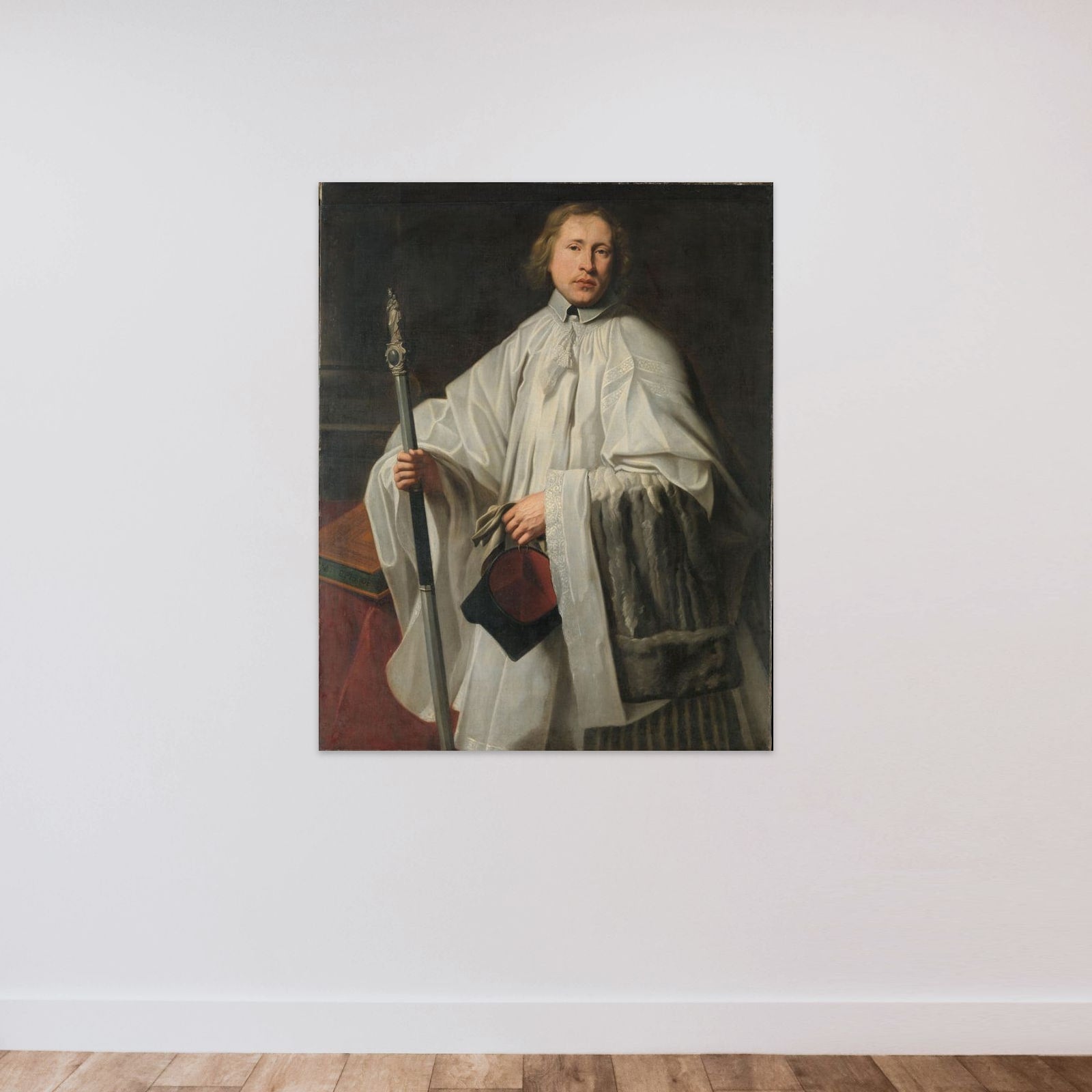 Jacobus Govaerts (b. 1635/36). Appointed Master of Ceremonies and Clerk of the Chapter of Antwerp in 1661. unframed — shown to scale