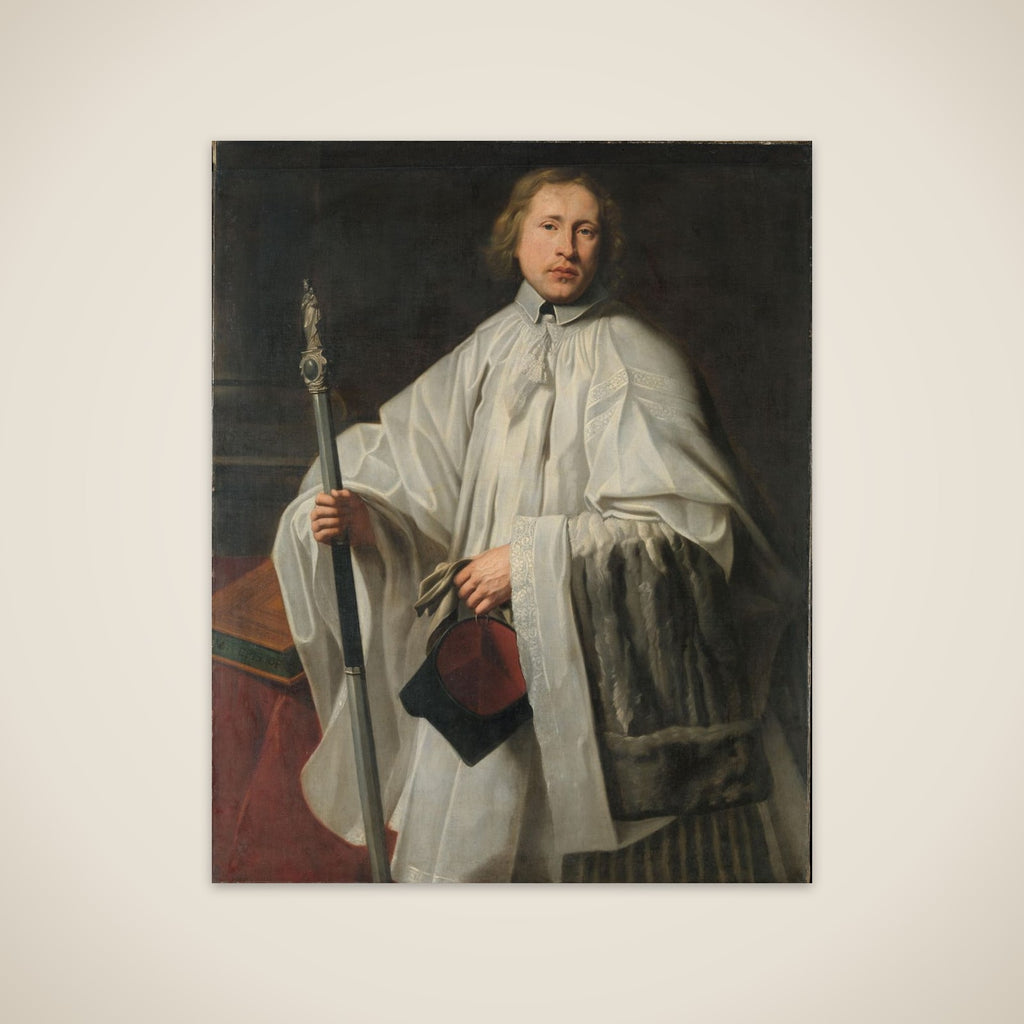 Jacobus Govaerts (b. 1635/36). Appointed Master of Ceremonies and Clerk of the Chapter of Antwerp in 1661. unframed print