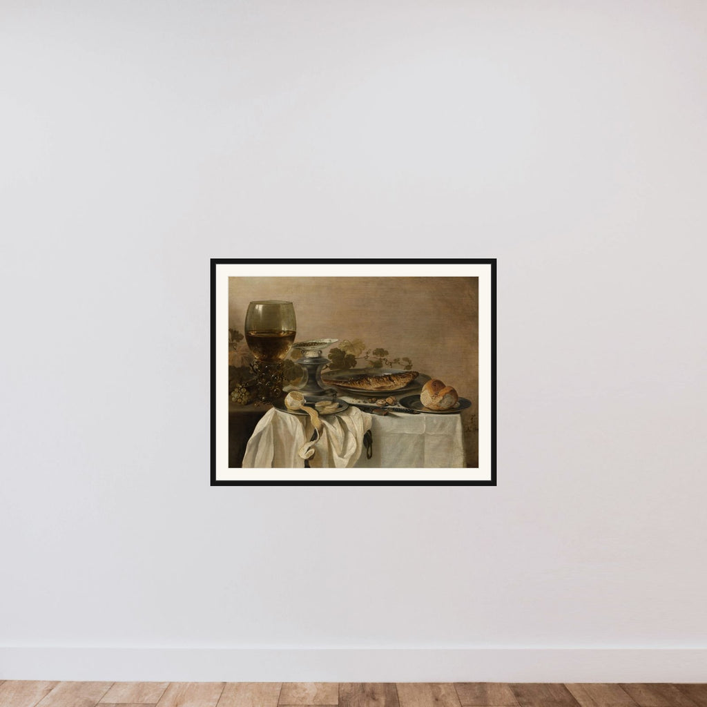 Still Life with a Fish framed — shown to scale