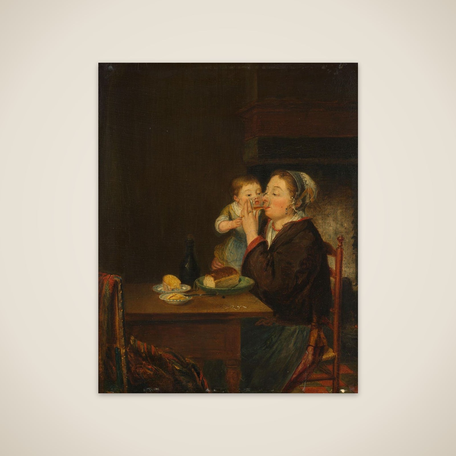 A Mother and her Child unframed print