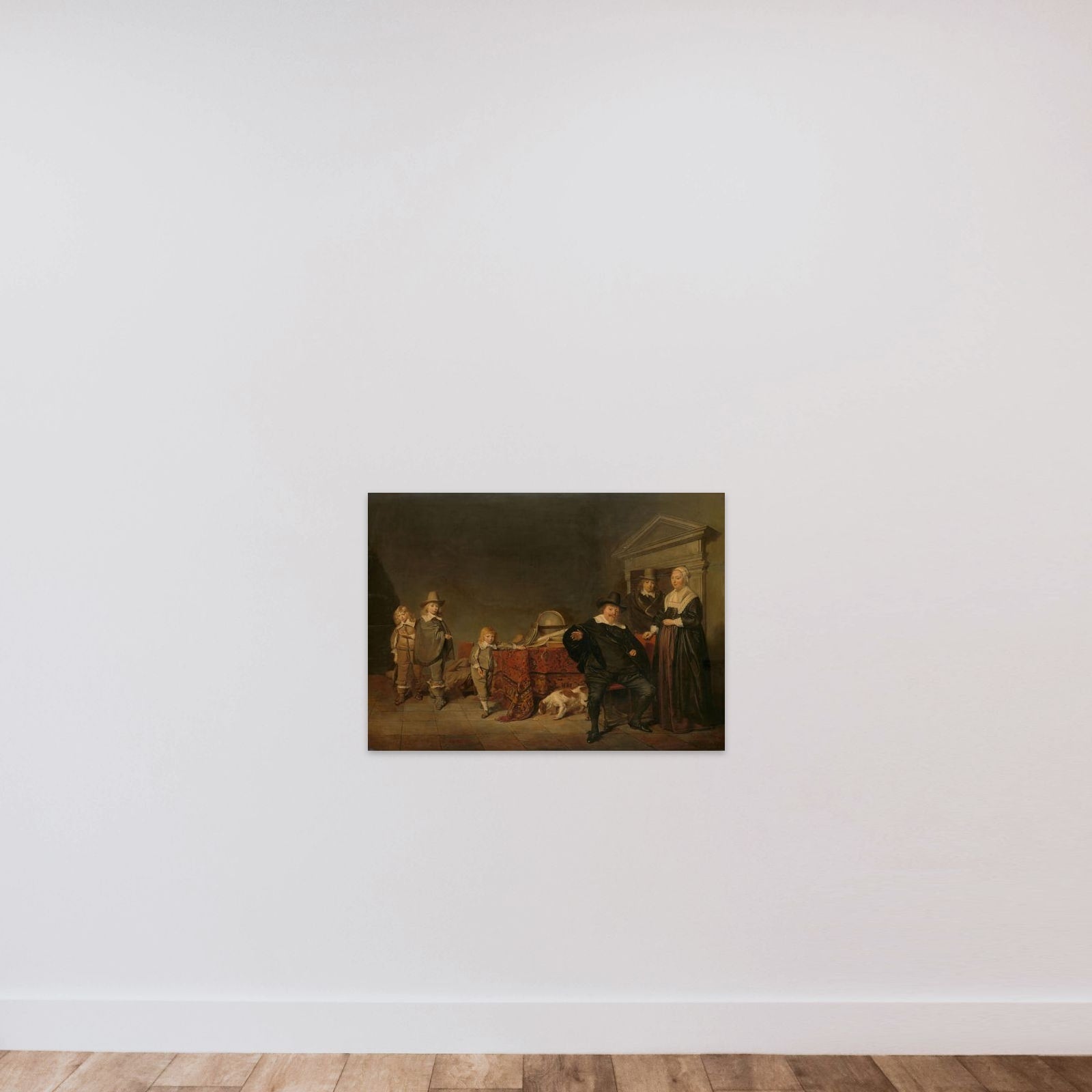 Family Group unframed — shown to scale