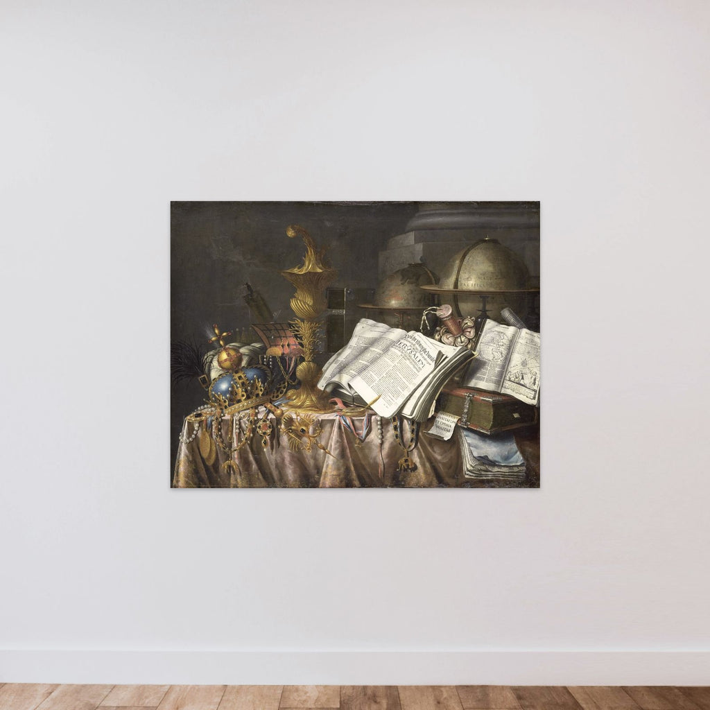 Vanitas Still Life unframed — shown to scale