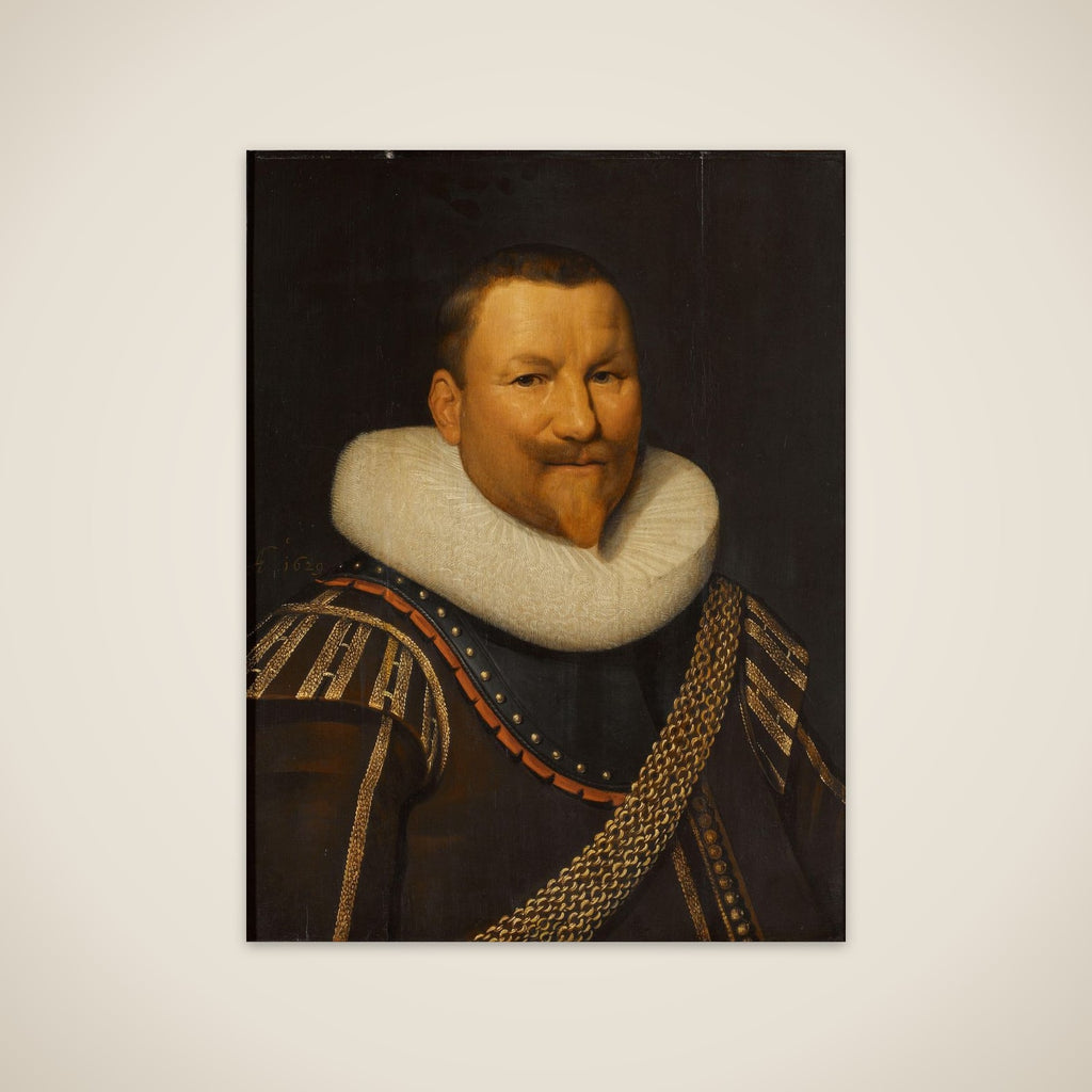 Portrait of Pieter Pietersz Hein (1577-1629), Vice Admiral of Holland unframed print
