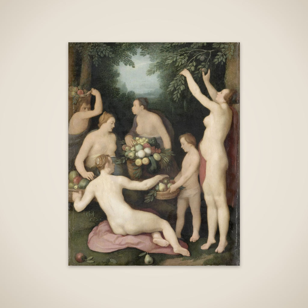 Pomona Receiving the Harvest of Fruit unframed print