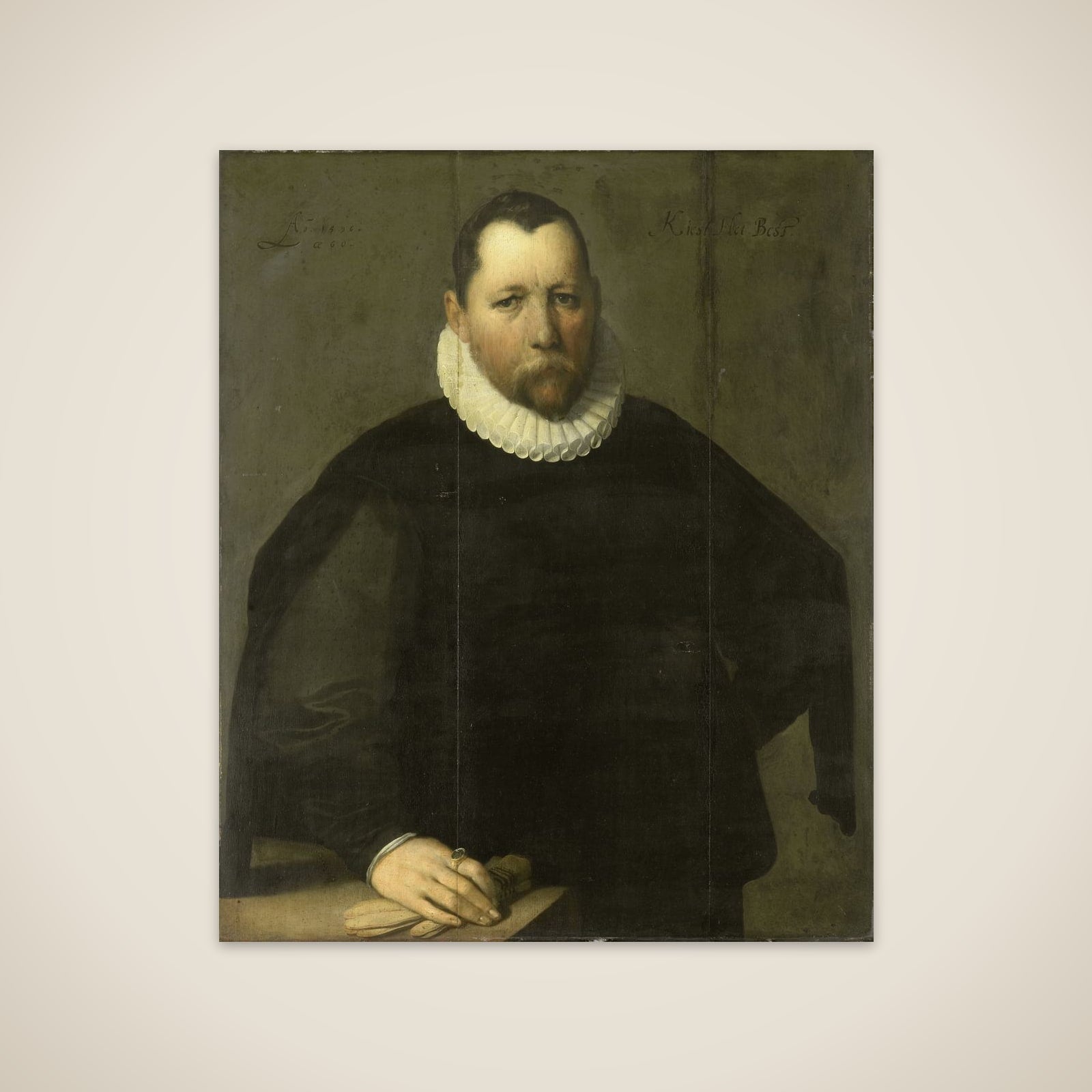 Pieter Jansz Kies (c 1536-97). Burgomaster of Haarlem unframed print