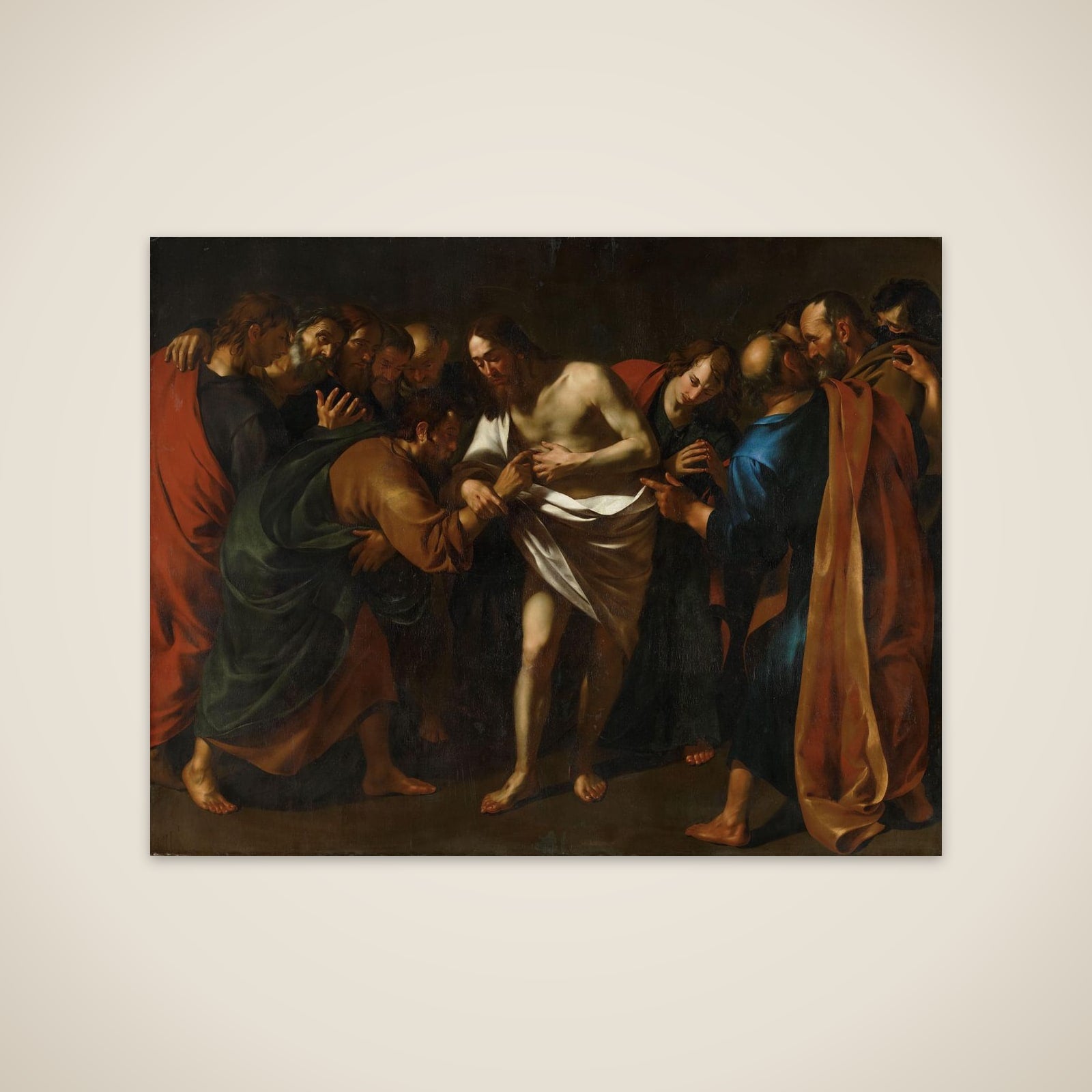 The Incredulity of St Thomas unframed print