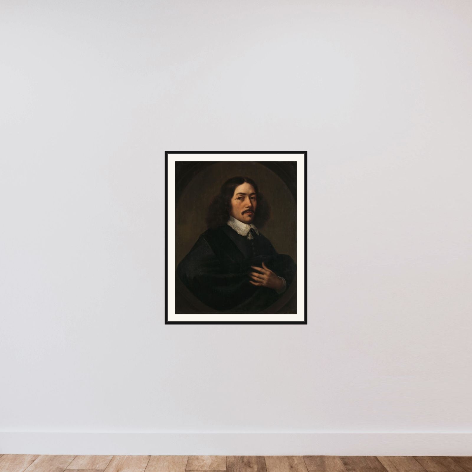 Johan Anthonisz van Riebeeck (1618-77), First Commander of Cape of Good Hope framed — shown to scale