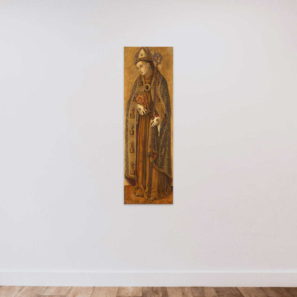 St Louis of France unframed — shown to scale