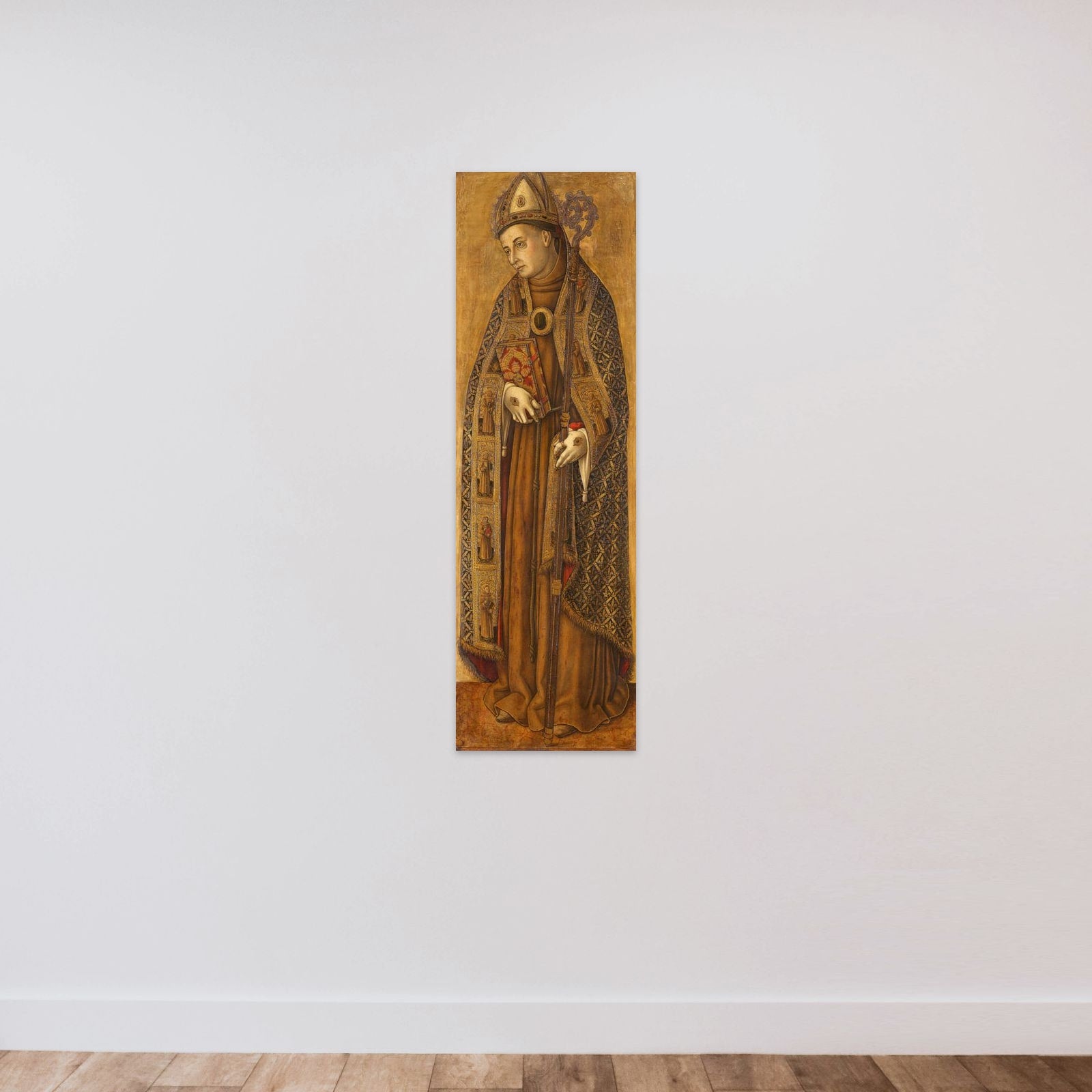St Louis of France unframed — shown to scale