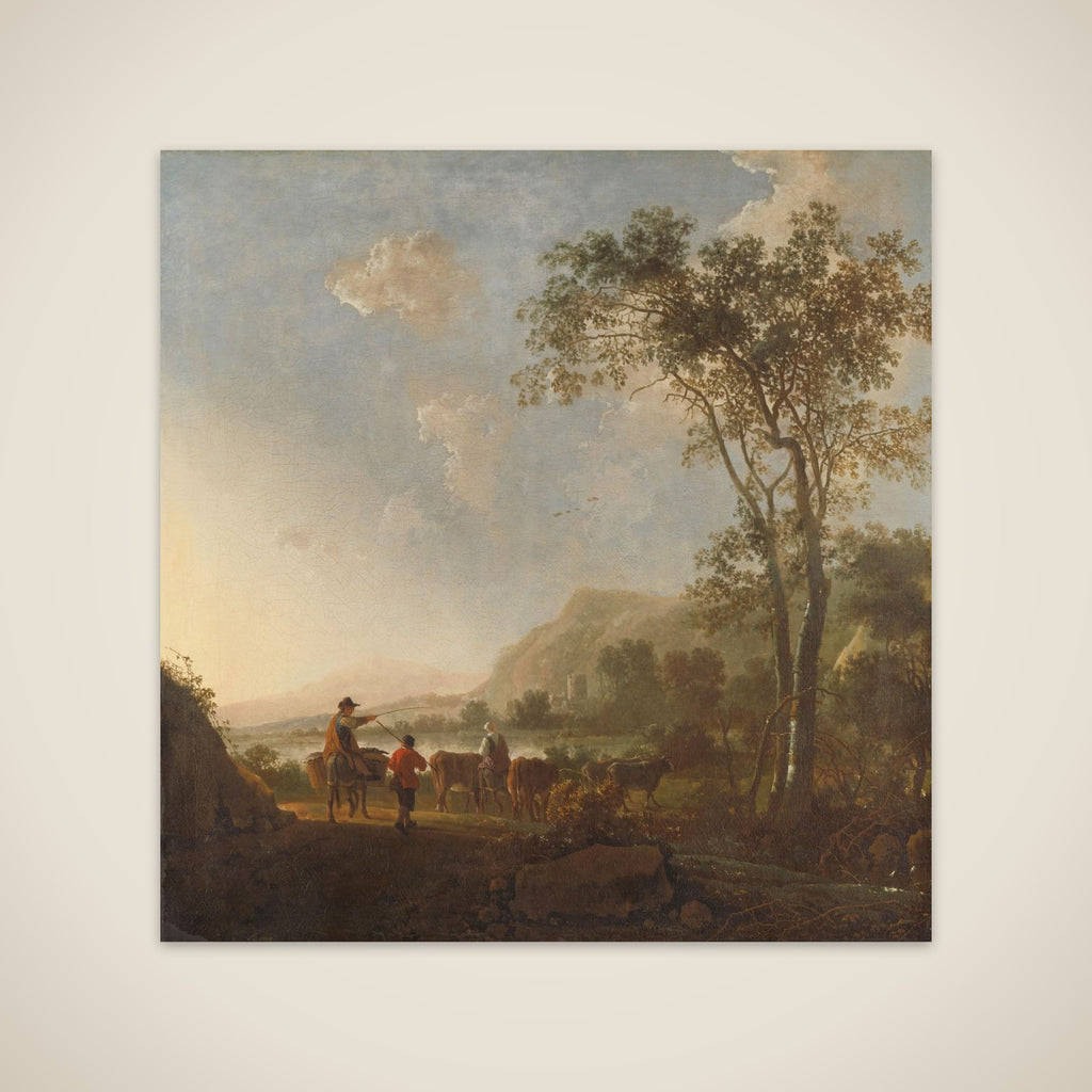 Landscape with Herdsmen and Cattle unframed print