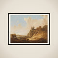 Mountainous Landscape with the Ruins of a Castle framed
