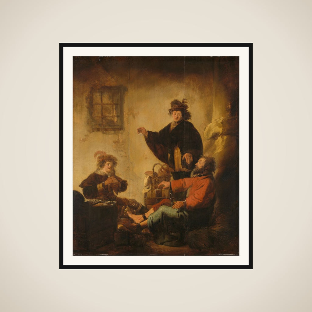 Joseph Interpreting the Dreams of the Baker and the Butler (Genesis 40:1-19) framed