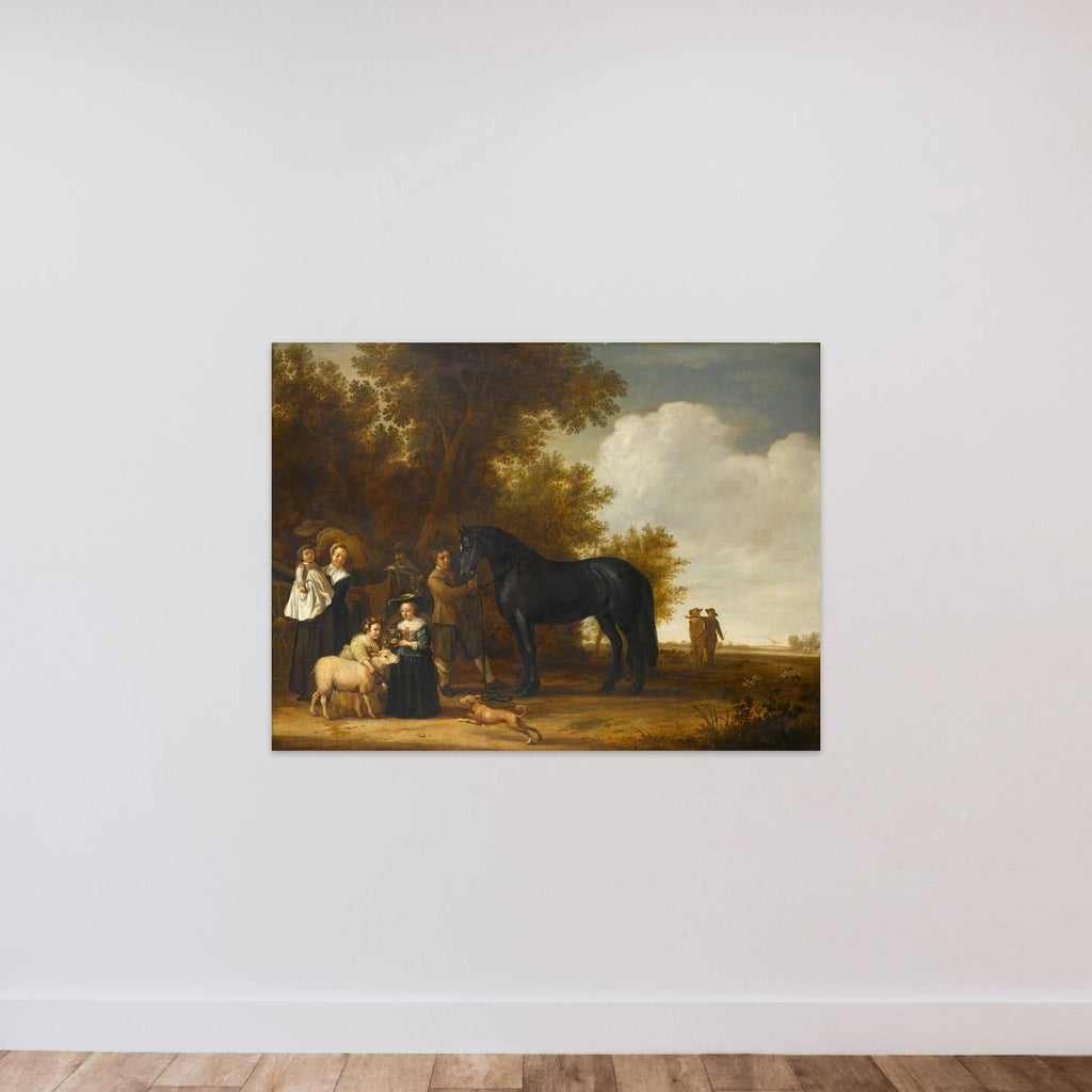 Group Portrait in a Landscape unframed — shown to scale