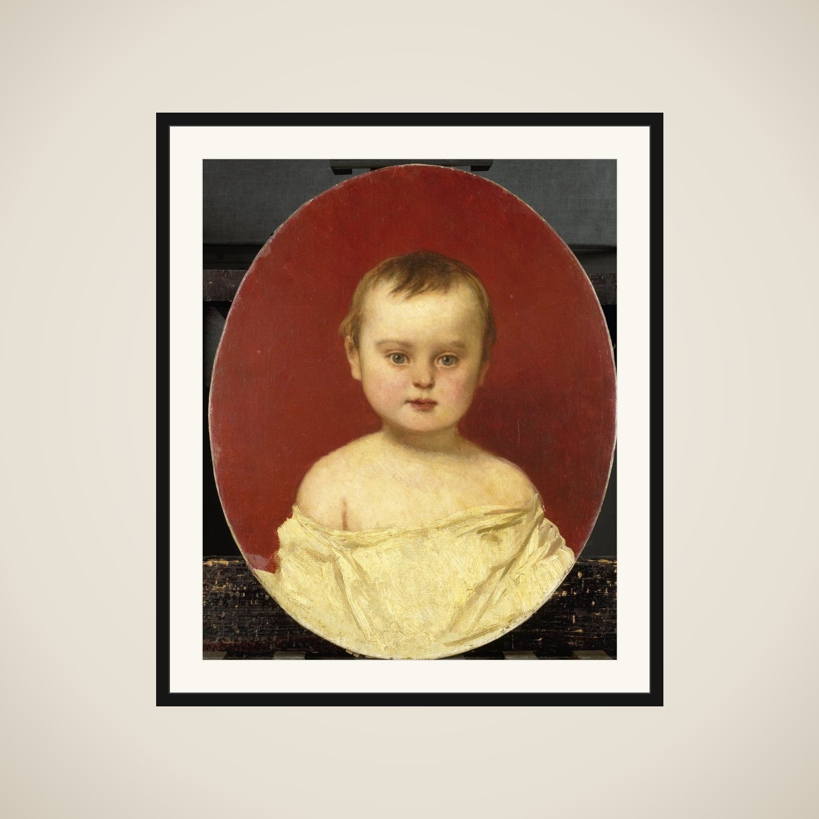 Henri Bernard van der Kolk at the Age of Two framed