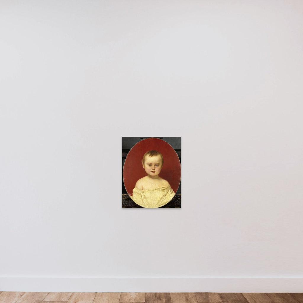 Henri Bernard van der Kolk at the Age of Two unframed — shown to scale