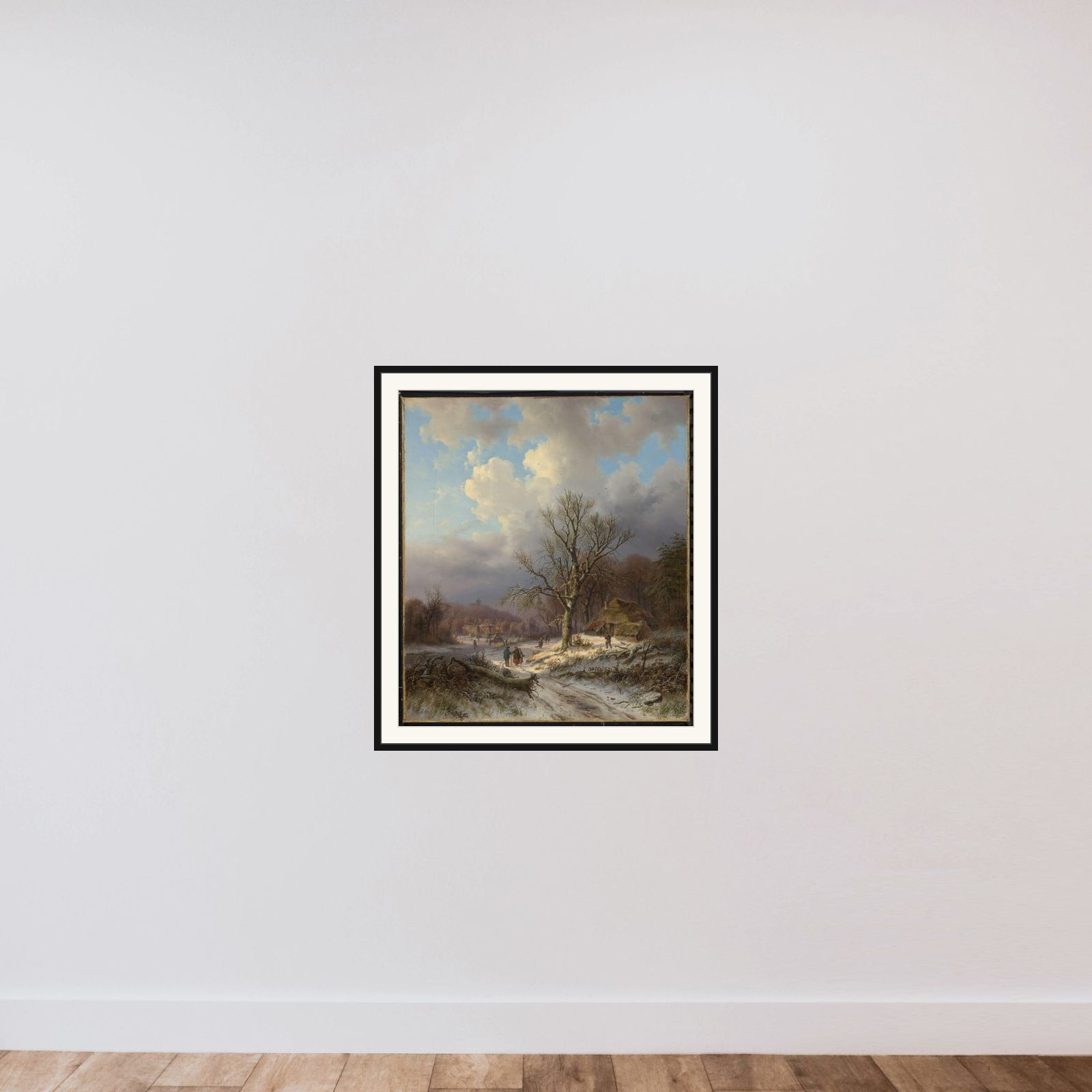 Snow Landscape framed — shown to scale