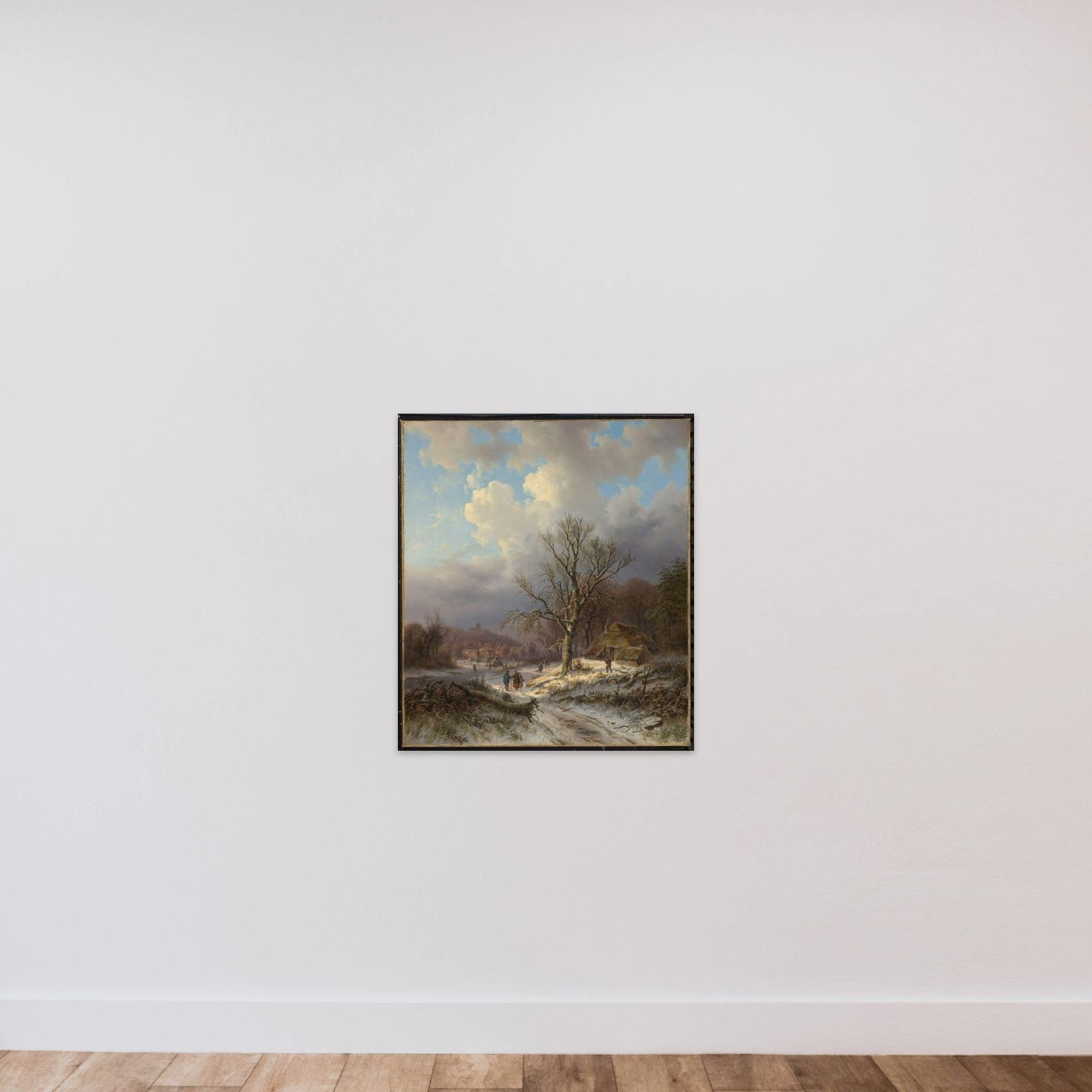 Snow Landscape unframed — shown to scale