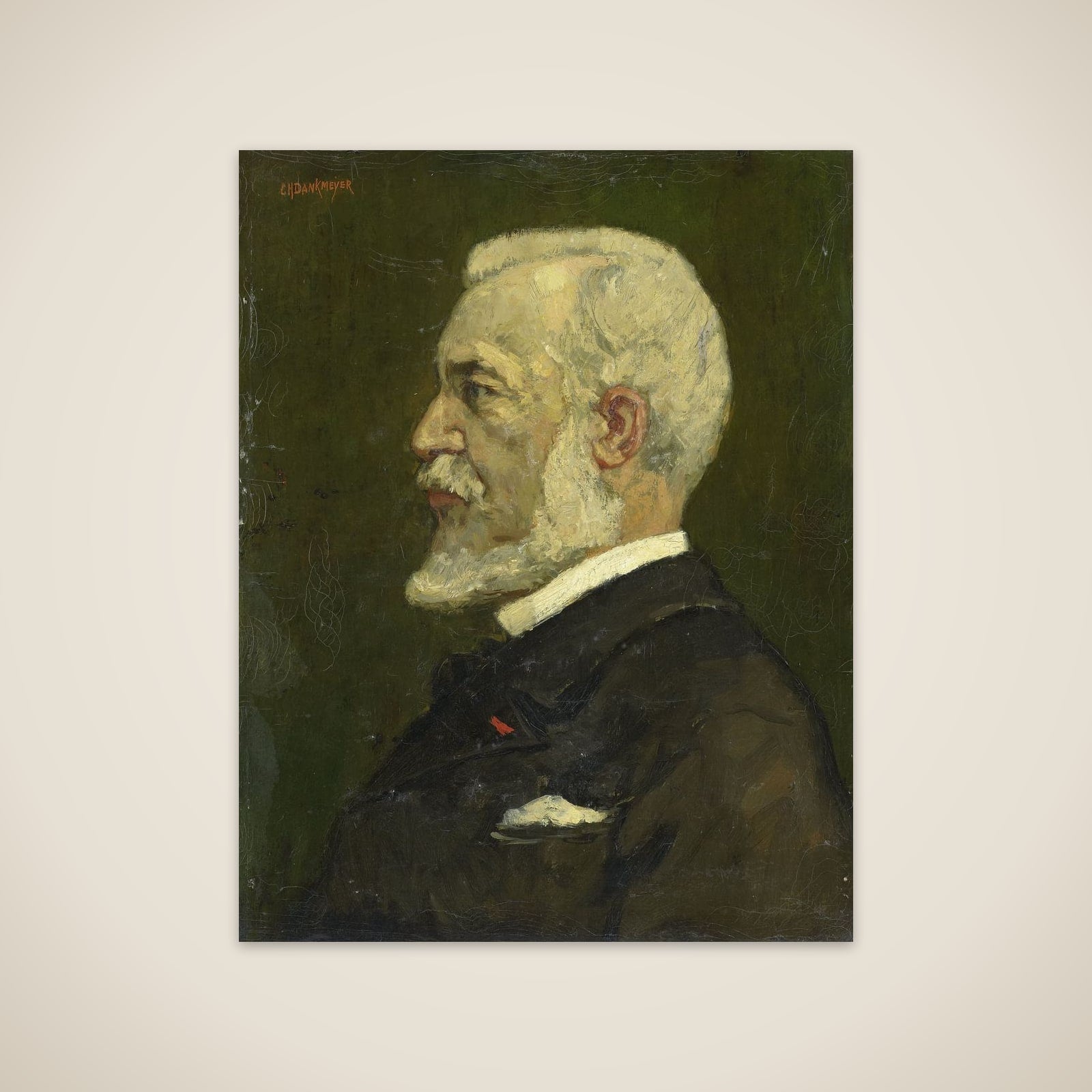 Johannes Bosboom (1817-91), Painter unframed print