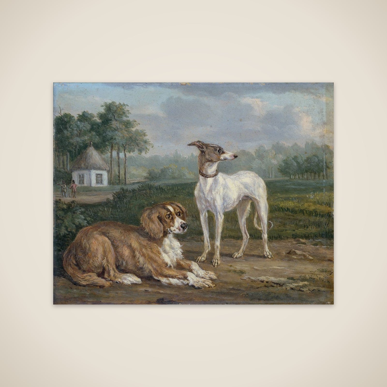 Two Dogs unframed print
