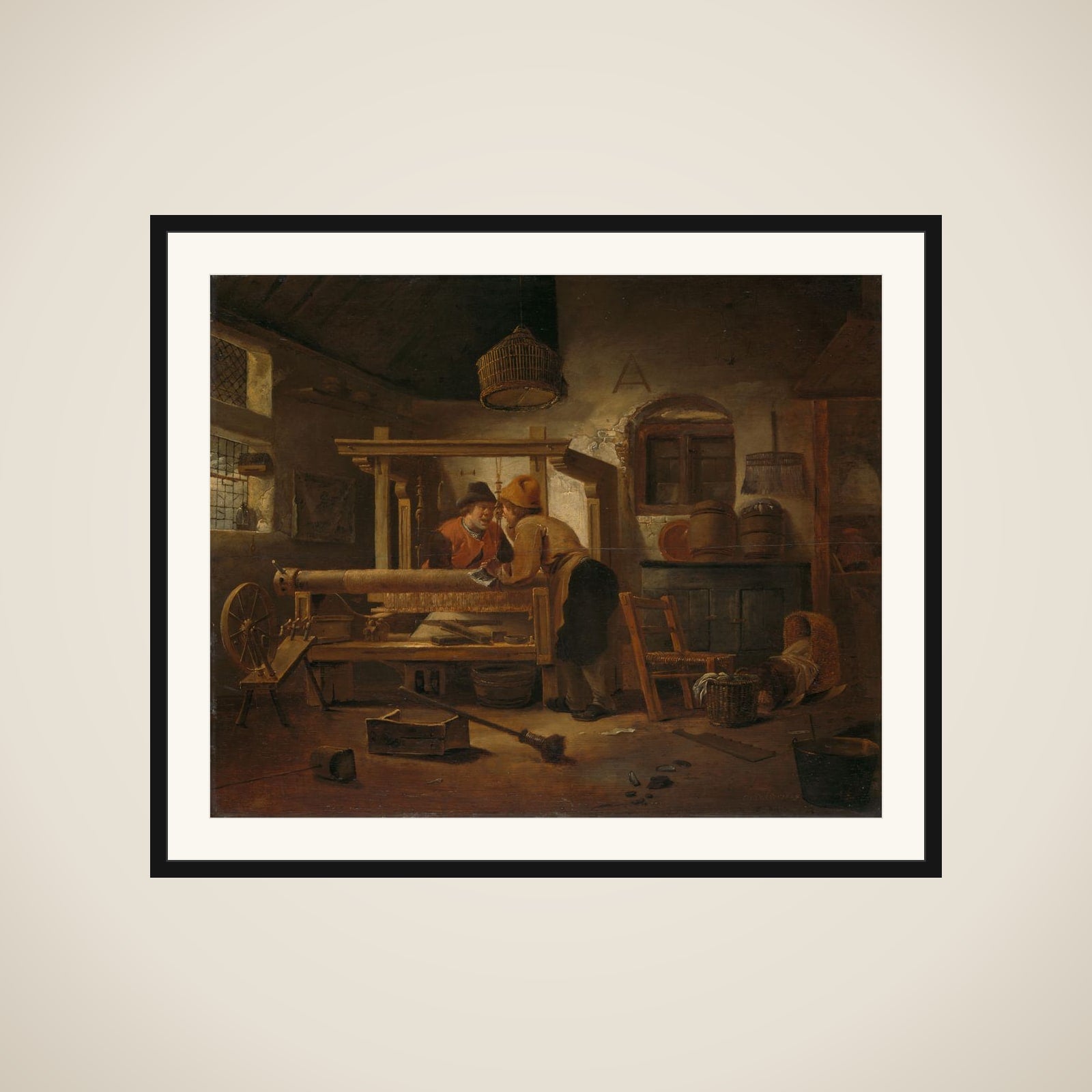 Weaver's Workshop framed