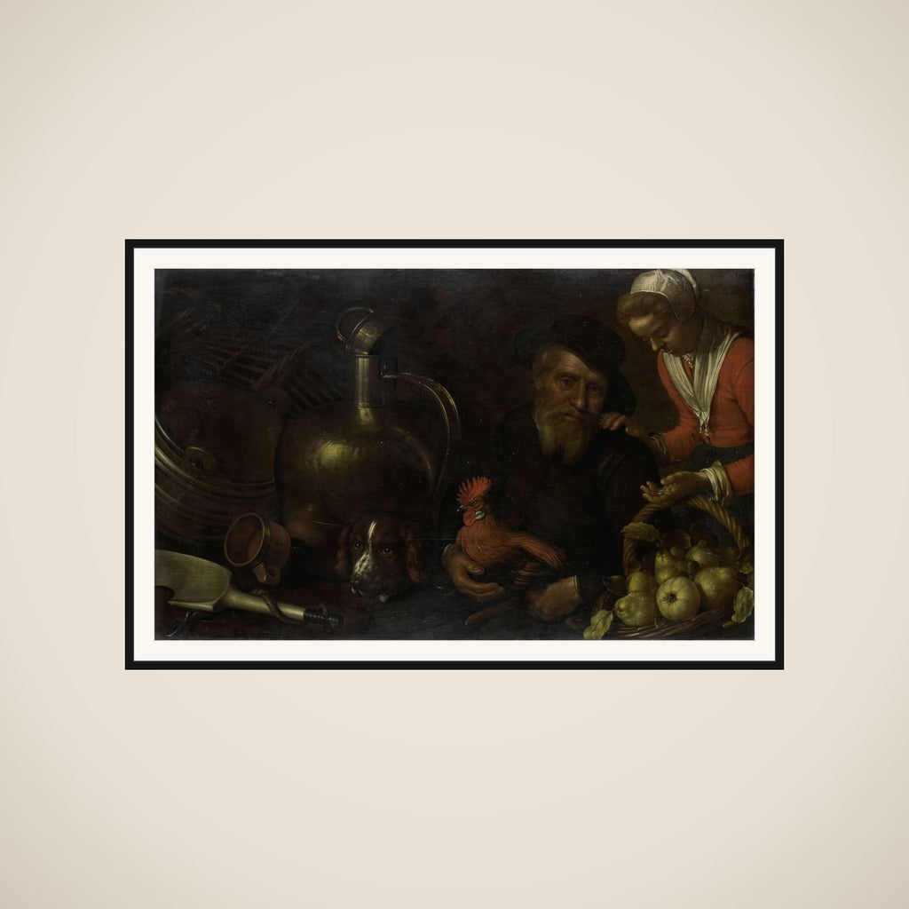 The Poultry Seller framed