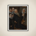 Self-portrait of the Painter with his Family, Jacob Willemsz Delff i (ca. 1540/45-1601) framed