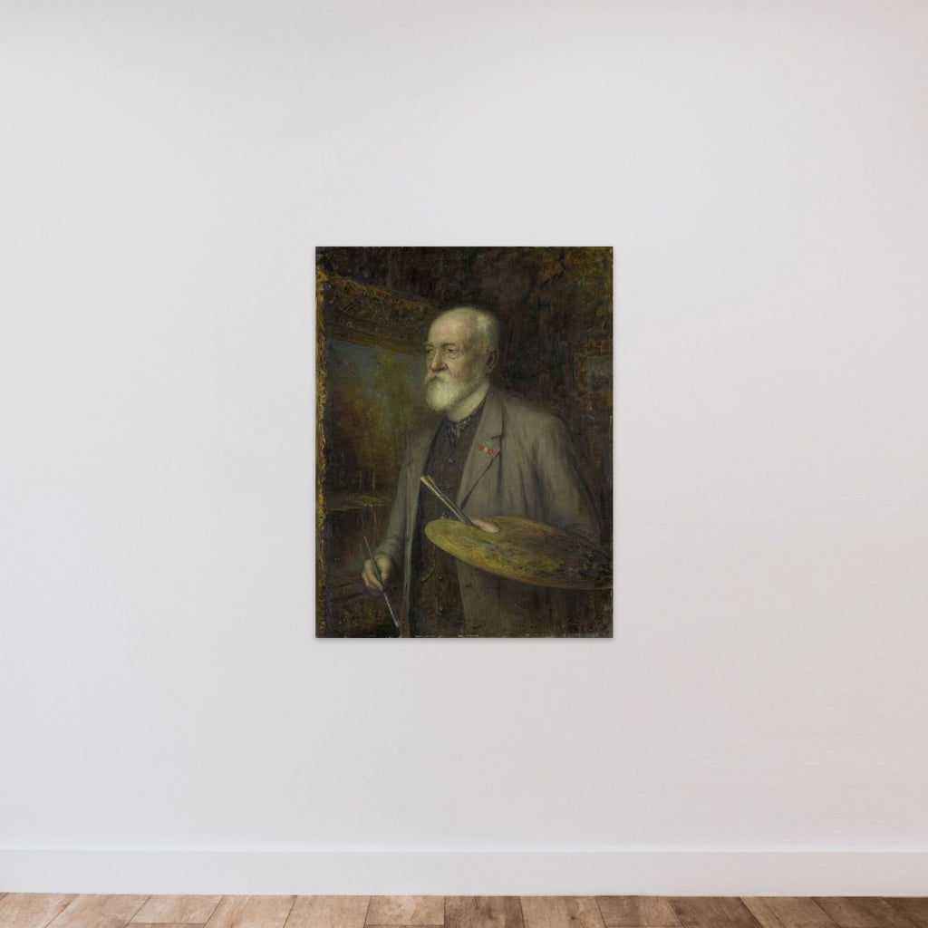 Johannes Gijsbert Vogel (1828-1915), Painter unframed — shown to scale