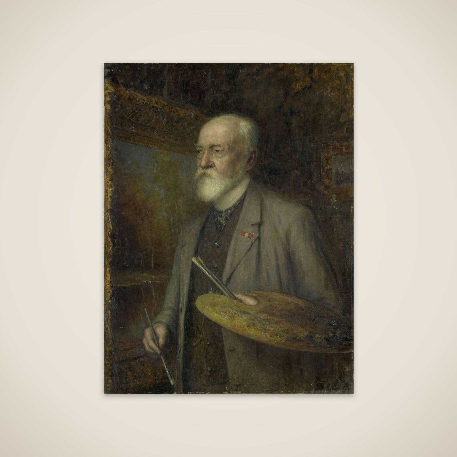 Johannes Gijsbert Vogel (1828-1915), Painter unframed print