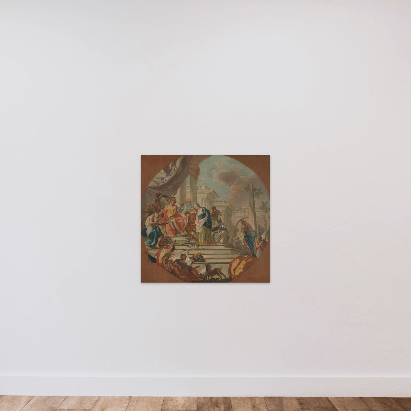 The Continence of Scipio unframed — shown to scale