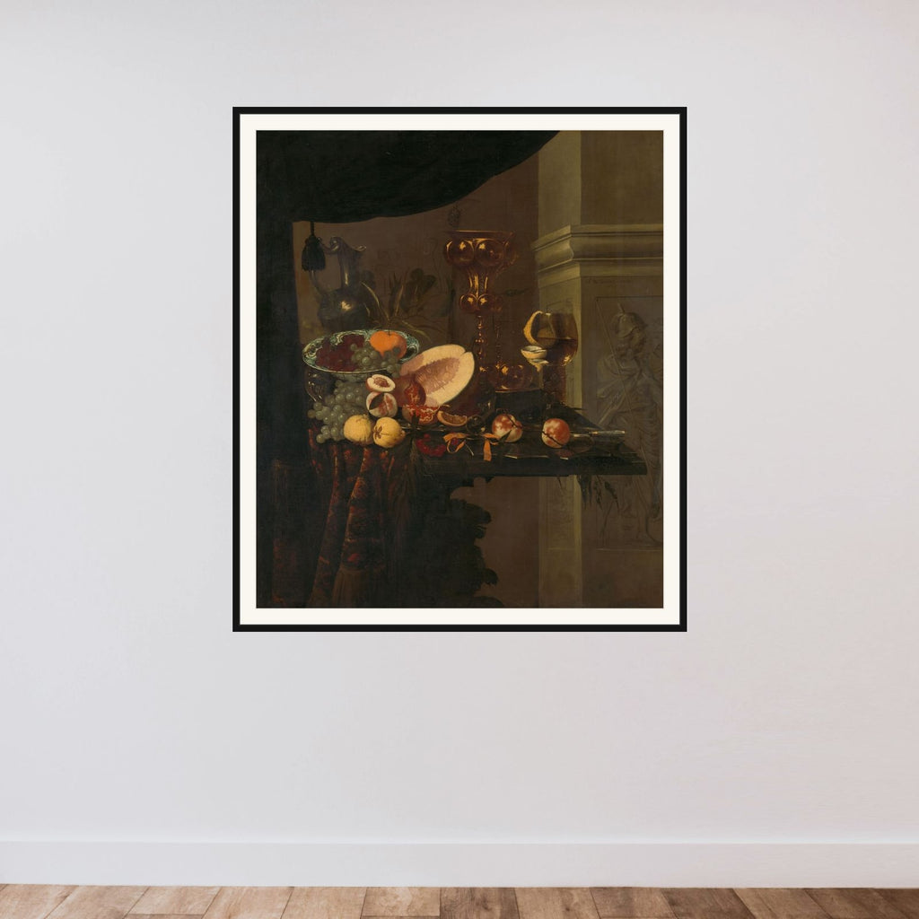 Still Life framed — shown to scale