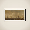 Seascape on the Beach at Scheveningen framed