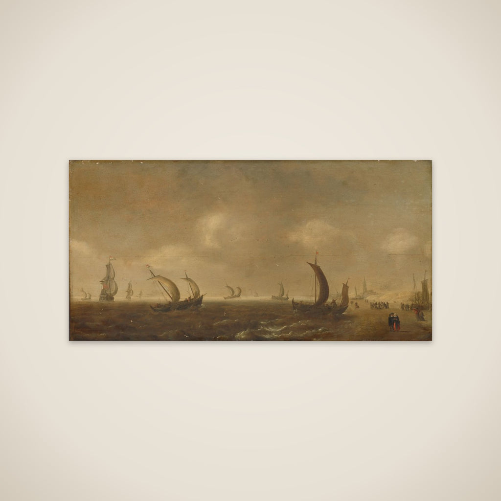 Seascape on the Beach at Scheveningen unframed print