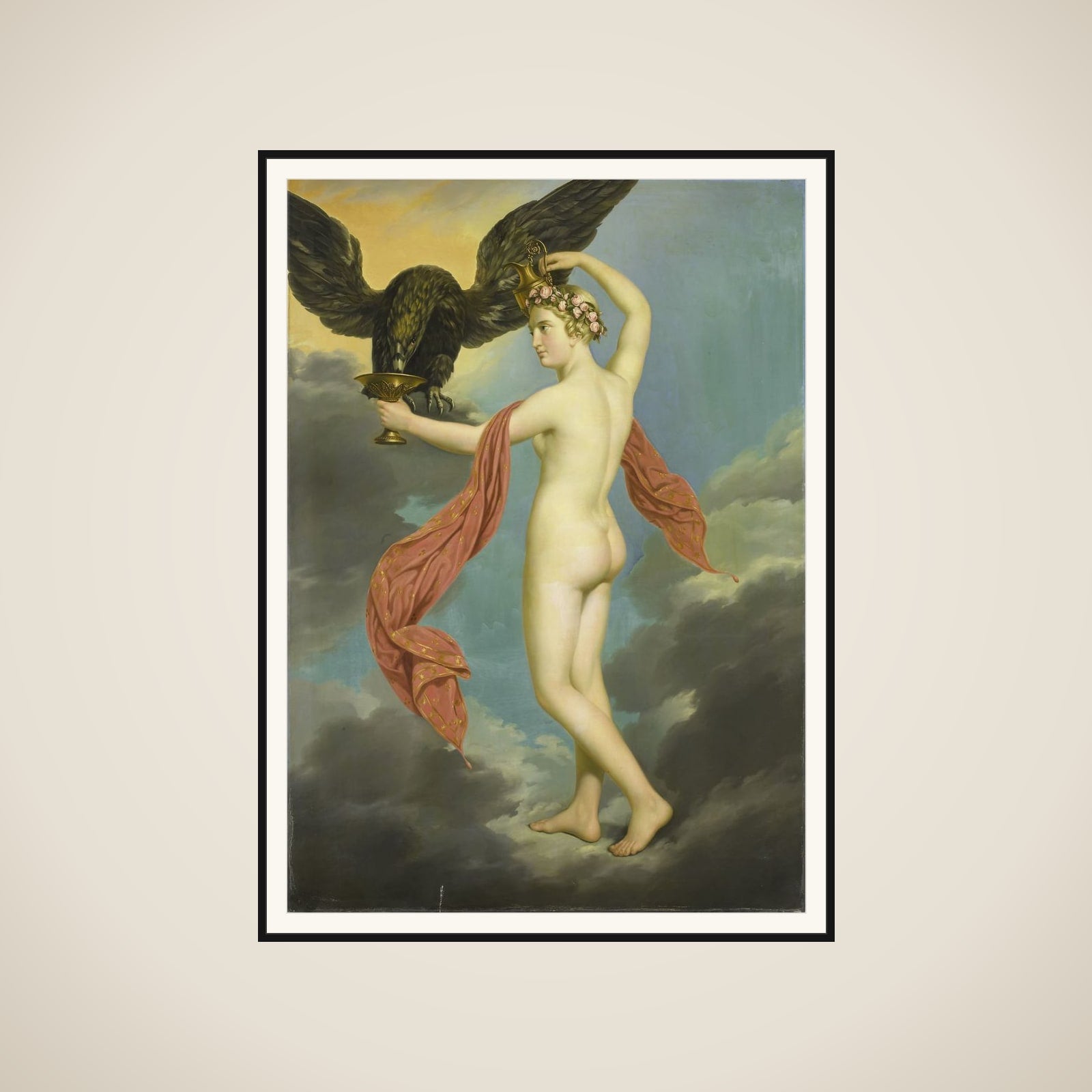 Hebe with Jupiter in the Guise of an Eagle framed
