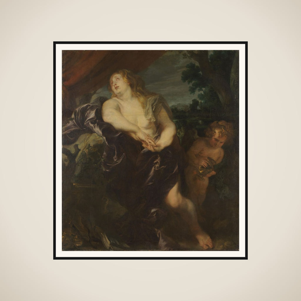 The Penitent Magdalen framed